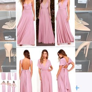 Lulu’s bridesmaid dress, Style: tricks of the trade, Size: small, Color: Pink